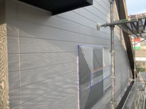 久留米市 合川町 S様邸の外壁の下塗り完了