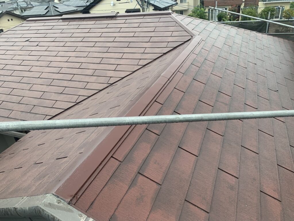 久留米市津福本町M様邸の屋根の高圧洗浄完了