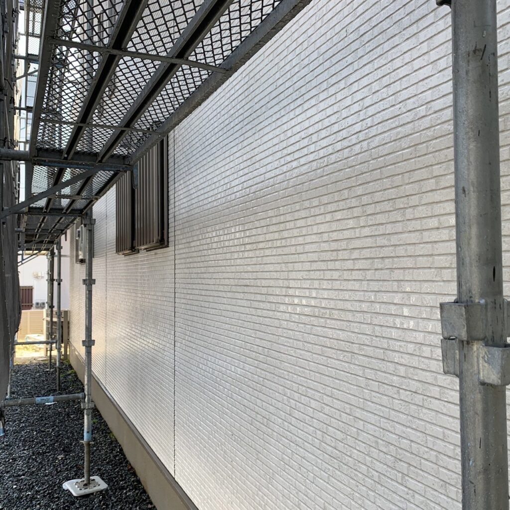 那珂川市別所T様邸の高圧洗浄後の外壁