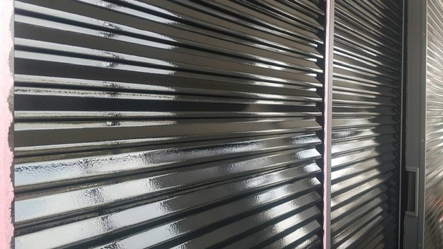 福岡県柳川市筑紫町K様邸の外壁の上塗り後