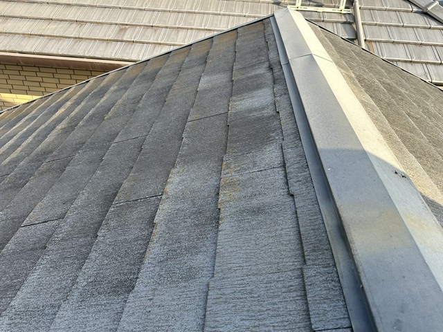 久留米市西町S様邸の屋根の色あせ