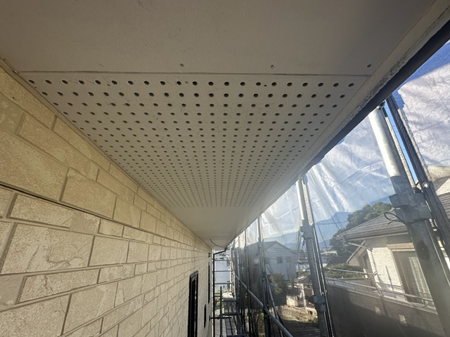 久留米市野中町U様邸の施工前の軒天