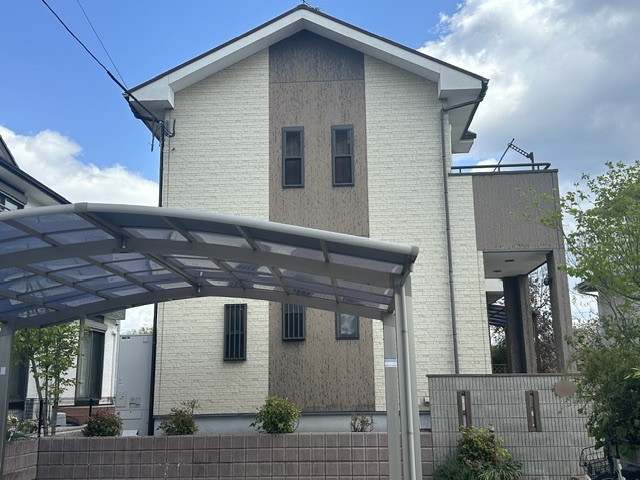 久留米市野中町U様邸の施工前の外観