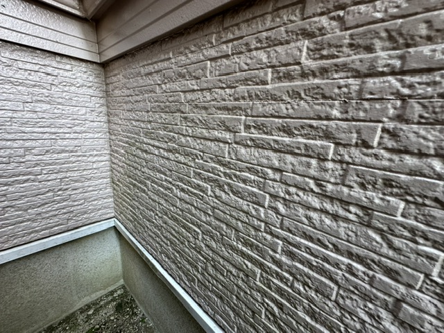 小郡市美鈴が丘M様邸の外壁の汚れ2