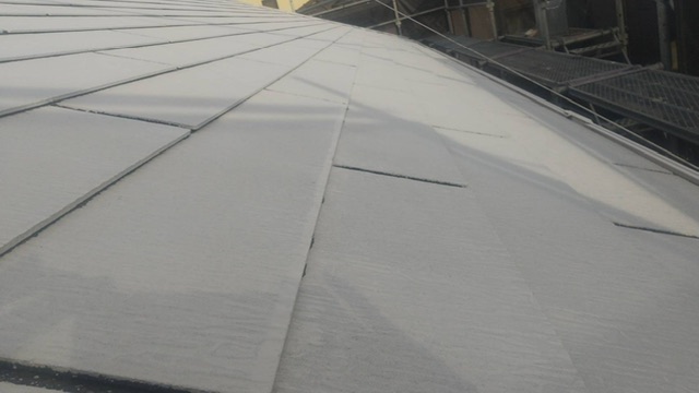 久留米市梅満町U様邸の屋根の下塗り完了