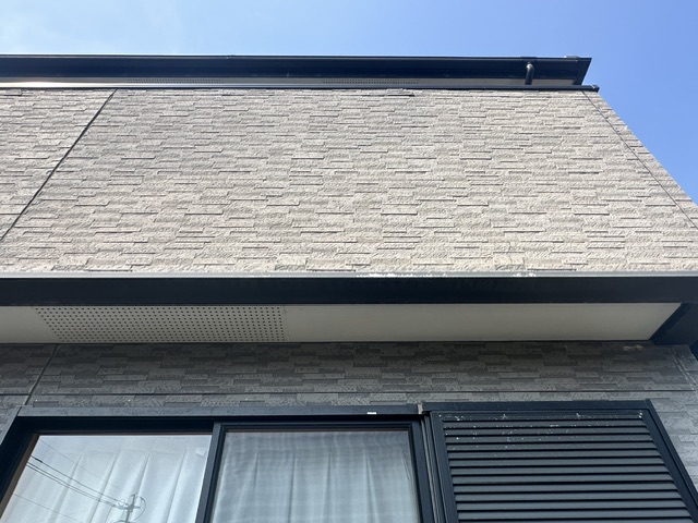 久留米市三潴町のH様邸の外壁の色あせ