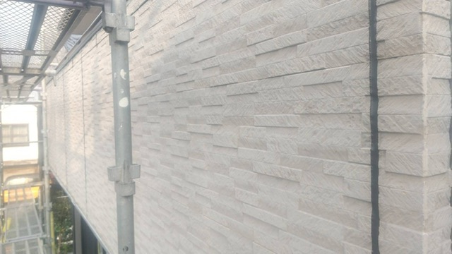 久留米市三潴町H様邸宅の外壁の高圧洗浄後