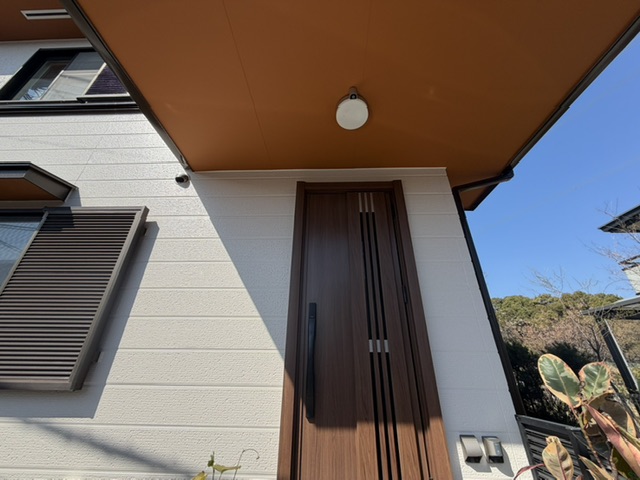 福岡県久留米市-屋根外壁塗装-施工後の外観2-K様邸の場合