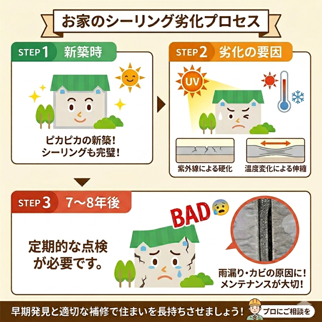 シーリングの劣化