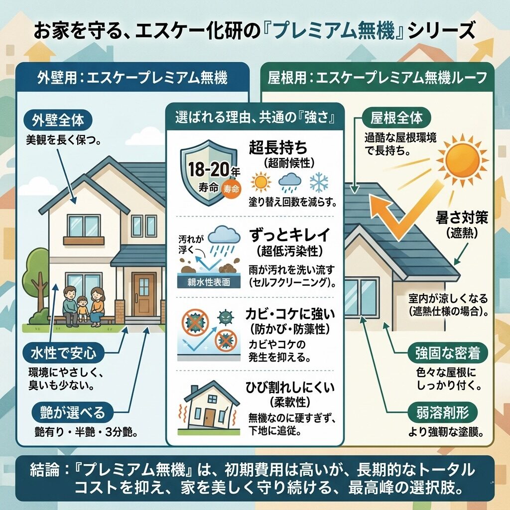 エスケープレミアム無機の特徴やオススメの理由