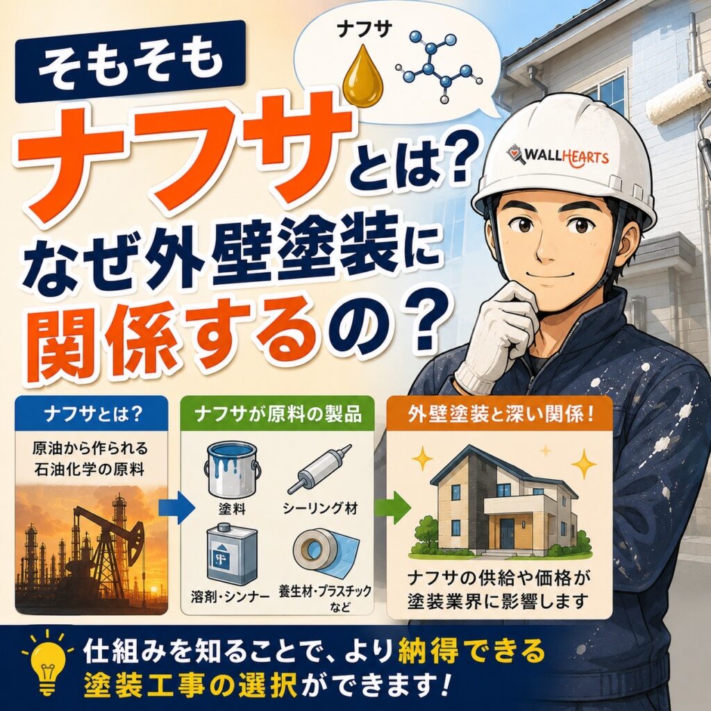 ナフサと外壁塗装の関係
