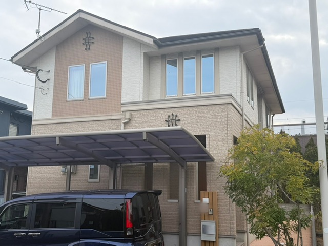 福岡県小郡市美鈴が丘-屋根・外壁塗装-施工前の外観-K様邸