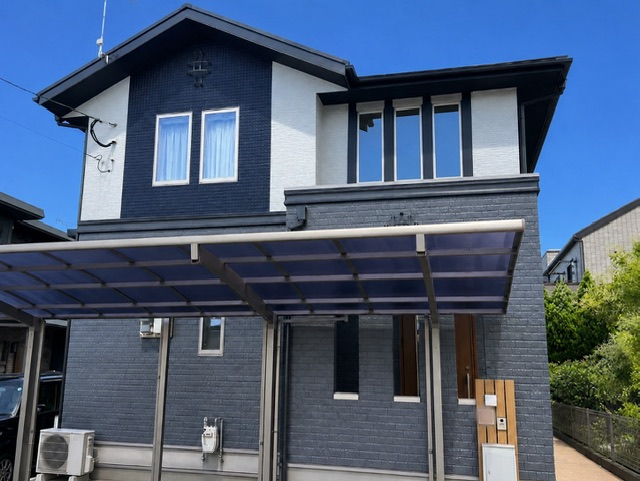 福岡県小郡市美鈴が丘-屋根・外壁塗装-施工後の外観-K様邸