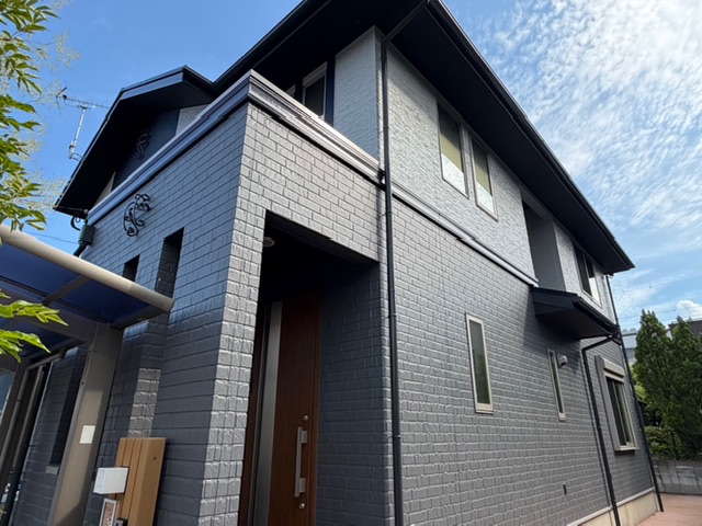 福岡県小郡市美鈴が丘-屋根・外壁塗装-施工後の外観3-K様邸