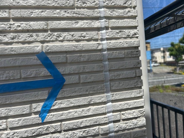 福岡県久留米市-外壁塗装-目地シーリングのシーリングの打ち替え完了-A様邸