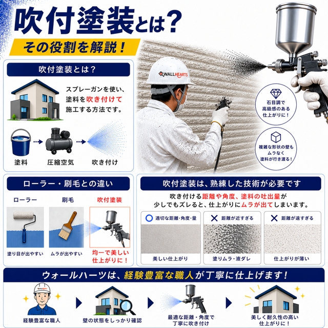 吹付塗装とは？その役割について