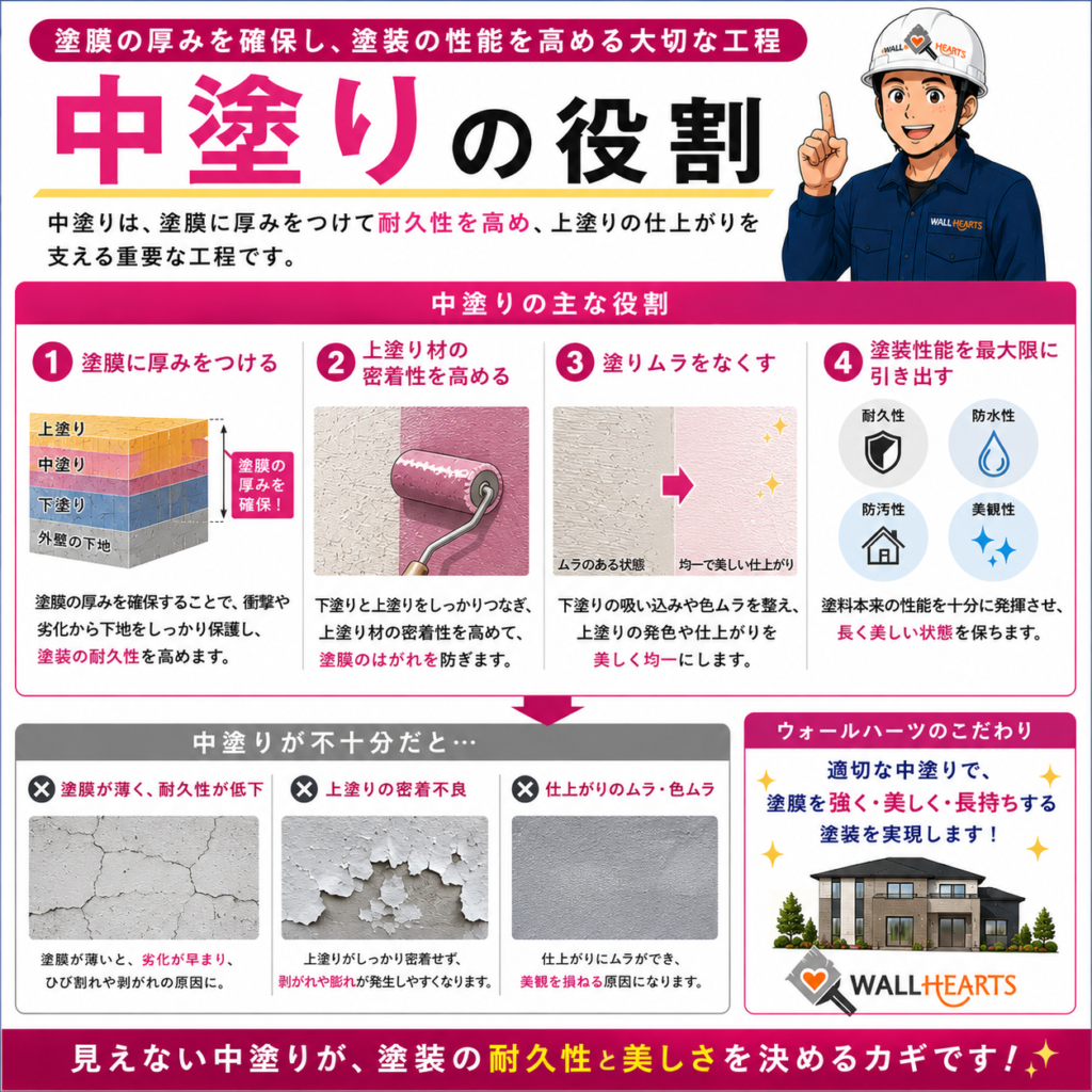 外壁塗装-中塗りの役割