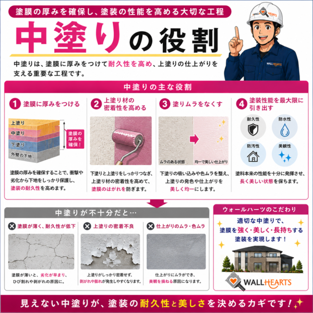 外壁塗装-中塗りの役割