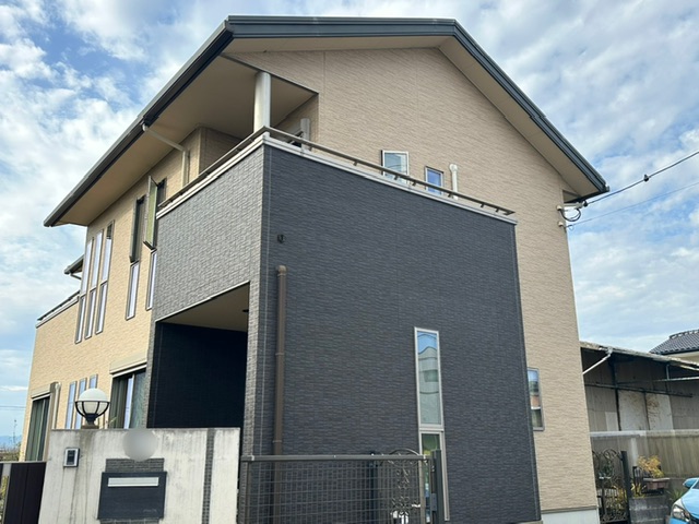 福岡県久留米市-外壁塗装-施工前の外観-N様邸