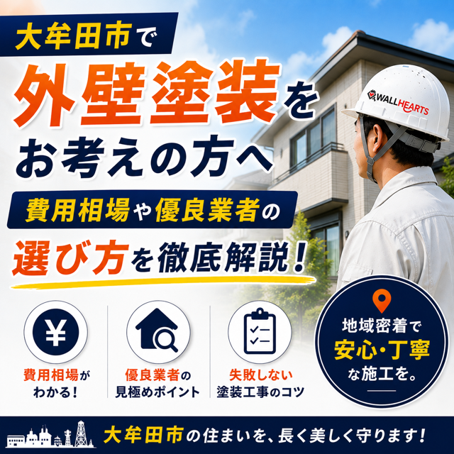 大牟田市で外壁塗装をお考えの方へ｜費用相場や優良業者の選び方を徹底解説