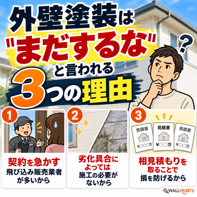 【久留米市】「外壁塗装はまだするな」と言われる理由とは？適切な時期の見極め方と失敗しない業者選び