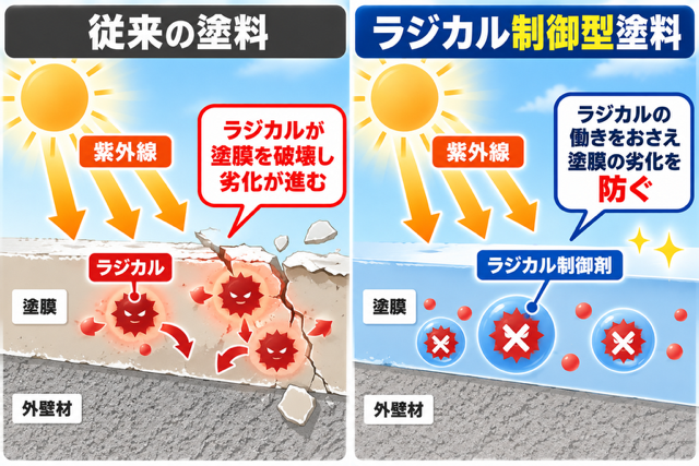 ラジカル制御機能