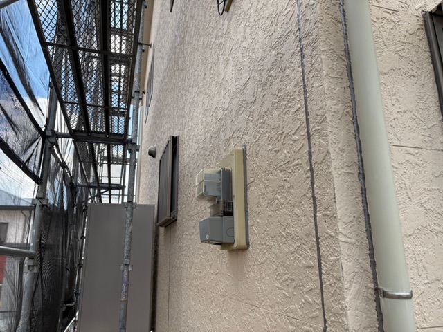 みやき町-外壁塗装-外壁の高圧洗浄完了-T様邸
